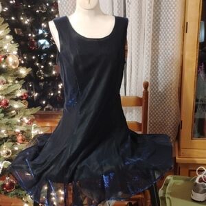 Chic Navy Blue Sleeveless Dress Vintage Be Smart